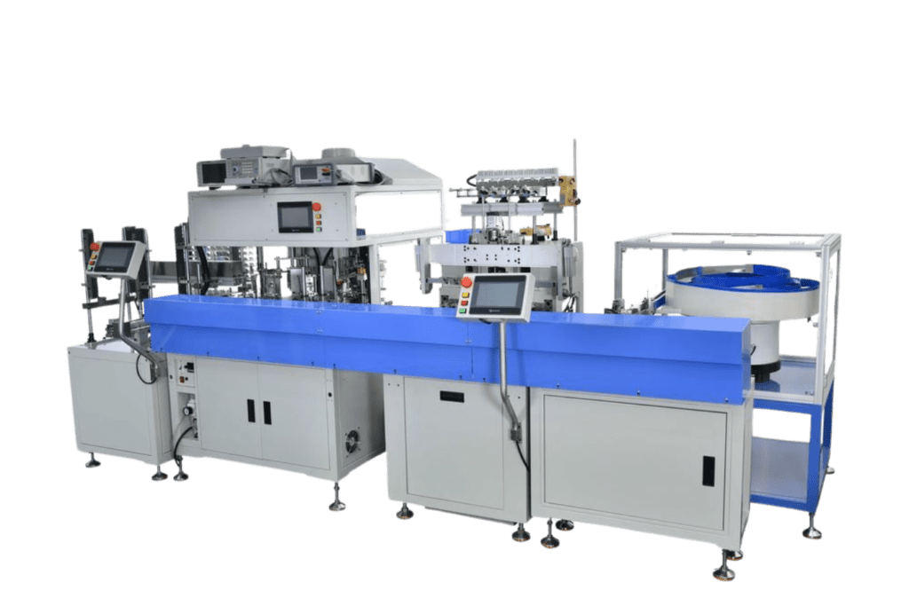 Fully Automatic Solenoid Relay Coil Winding Taping Soldering Testing Machine