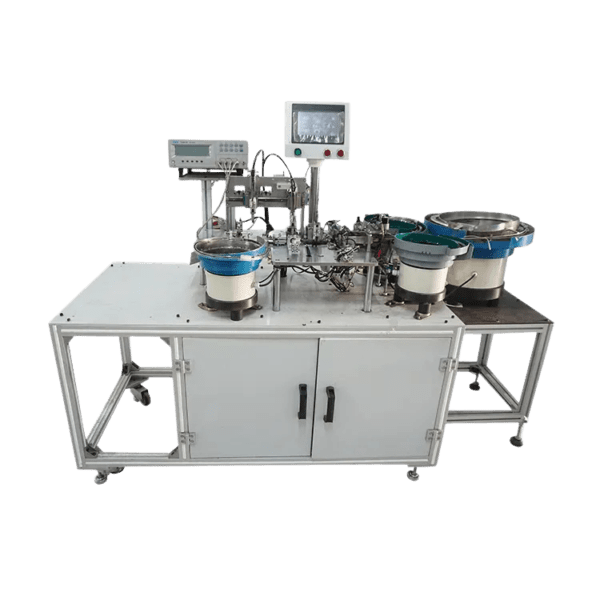 Automatic Core Assembly, Taping, Glue, and Testing Machine for PQ EFD, and EE Ferrite Transformer Magnetic Coils